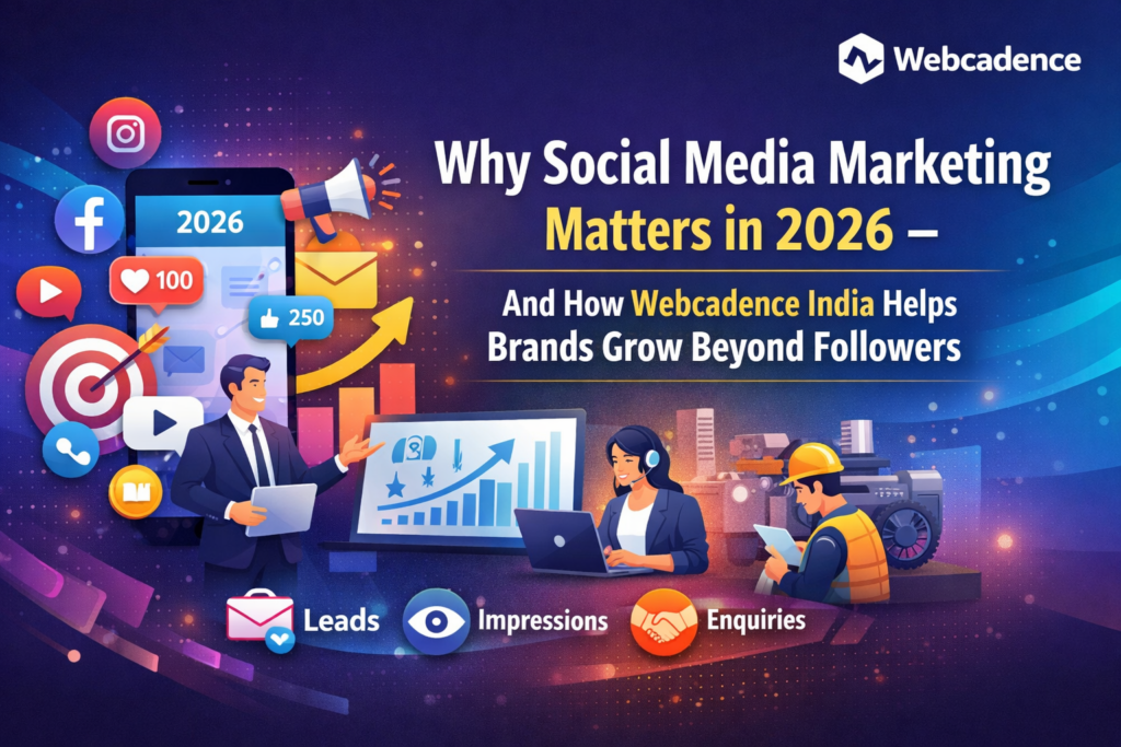 Why Social Media Marketing Matters in 2026 – And How Webcadence India Helps Brands Grow Beyond Followers